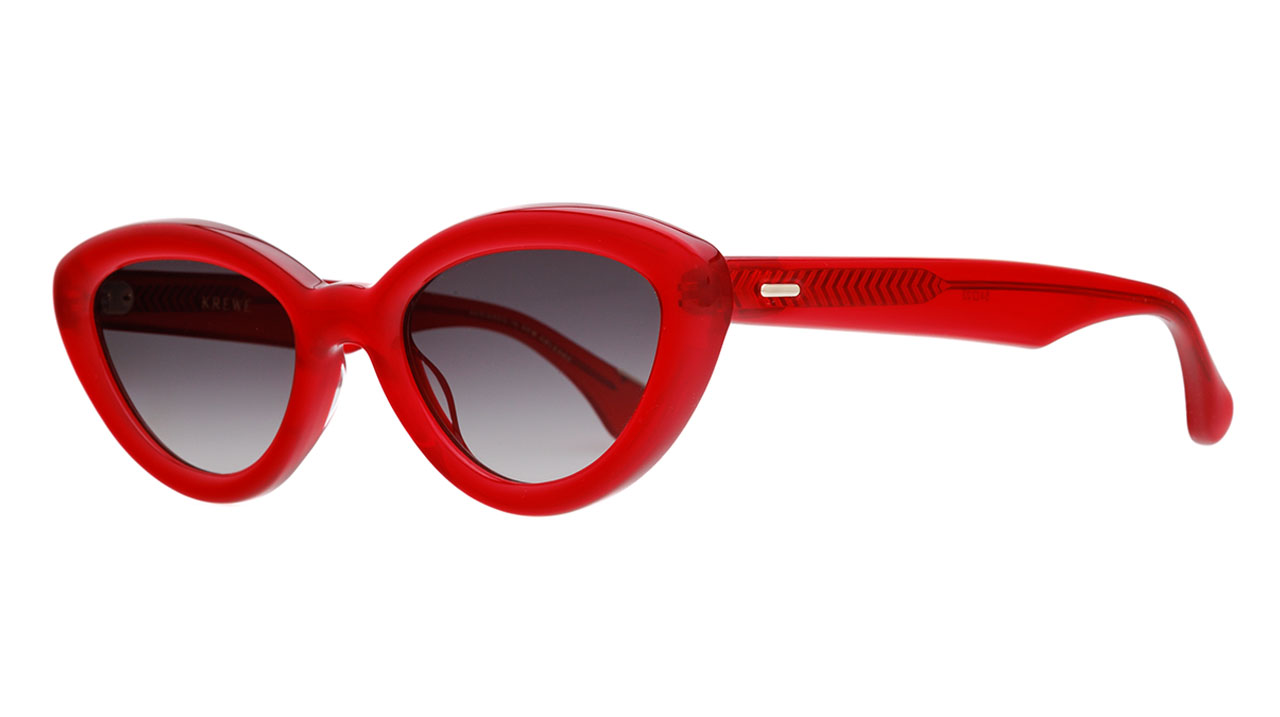 Paire de lunettes de soleil Krewe Sasha /s couleur rouge - Côté à angle - Doyle
