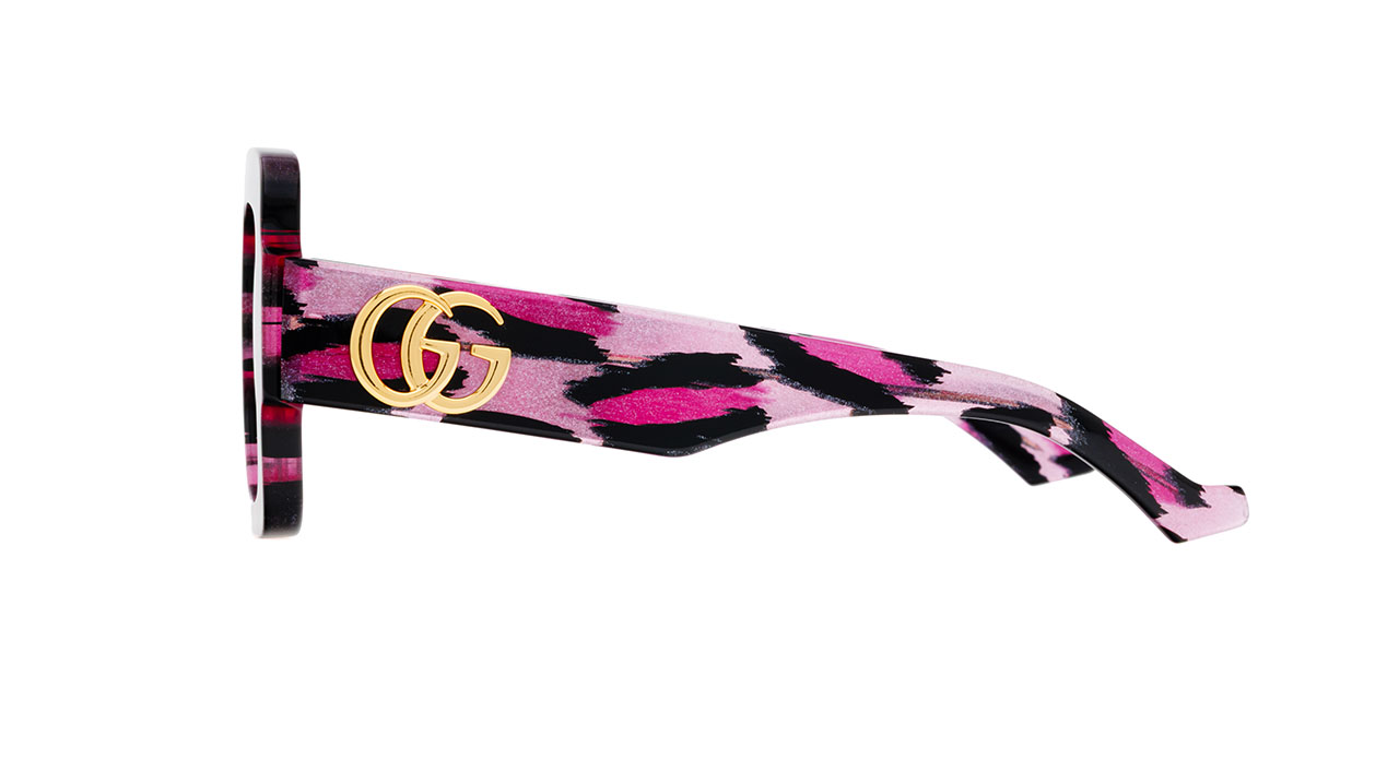 Paire de lunettes de soleil Gucci Gg1547s couleur brun - Côté droit - Doyle