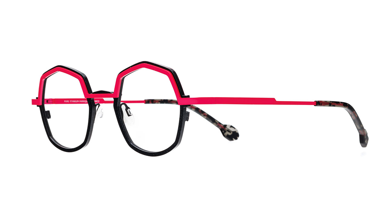 Paire de lunettes de vue Matttew Primavera couleur rose - Côté à angle - Doyle