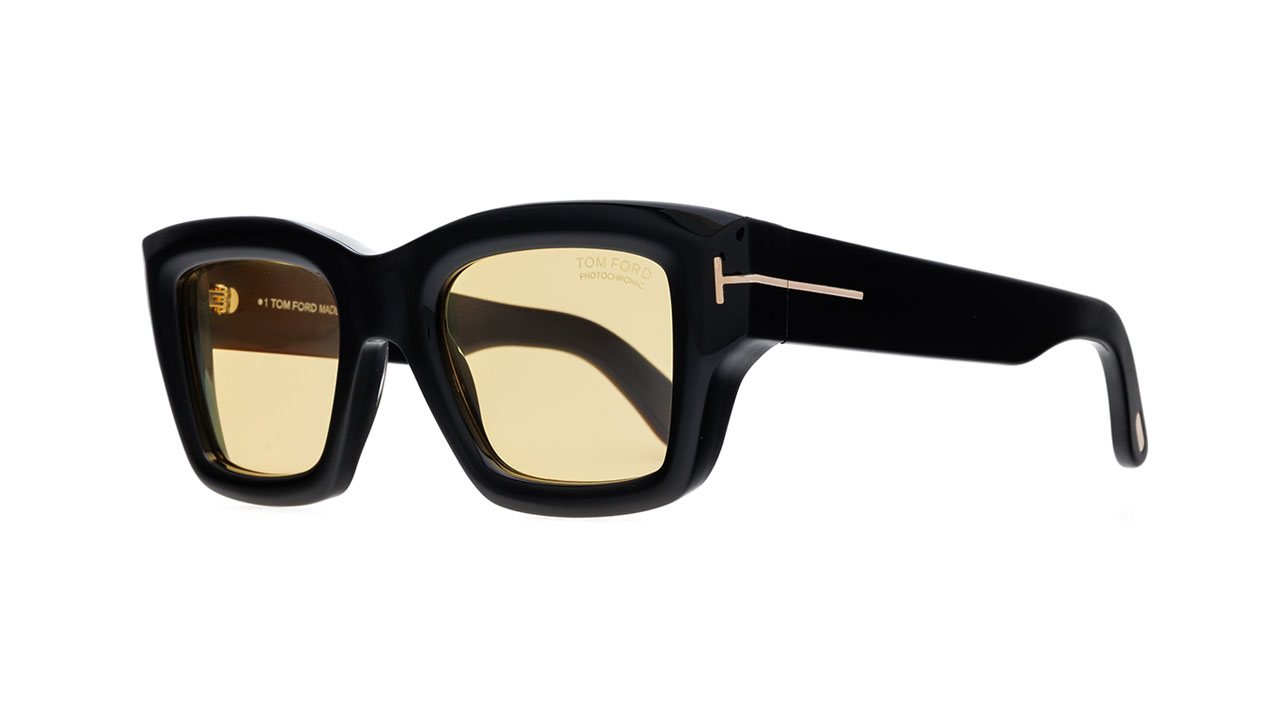 Paire de lunettes de soleil Tom-ford Tf1154 /s couleur noir - Côté à angle - Doyle