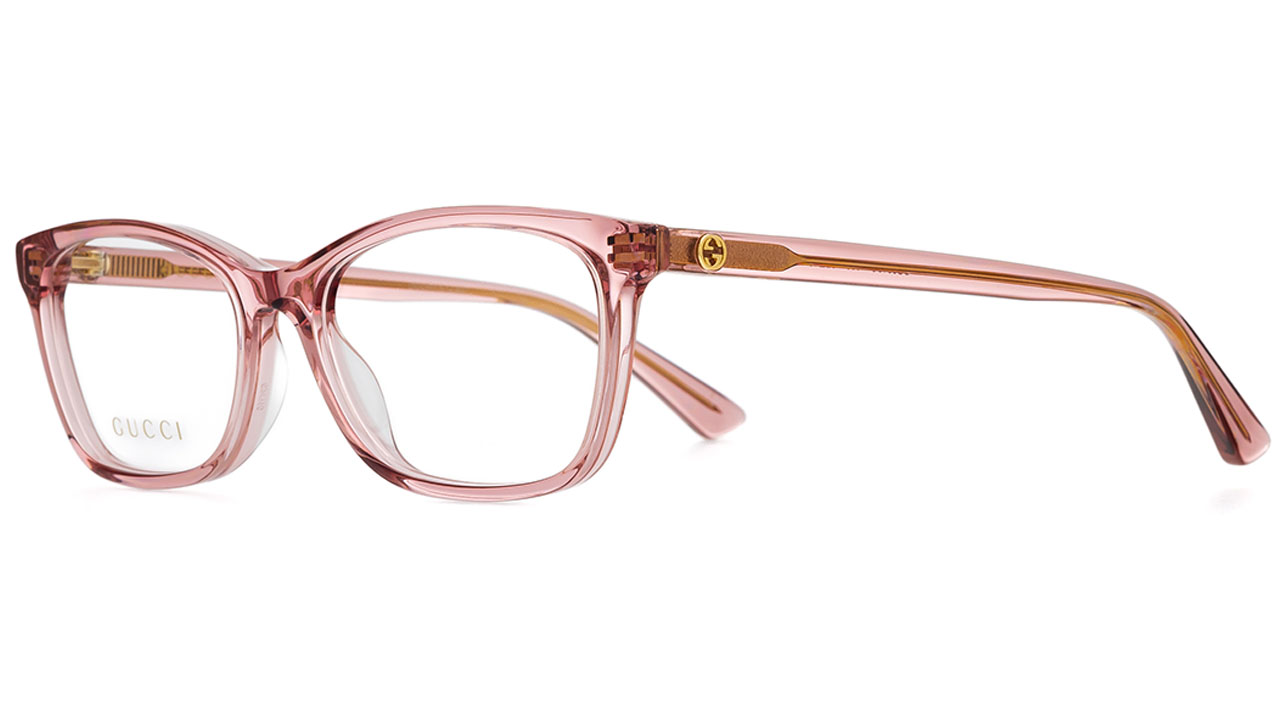 Paire de lunettes de vue Gucci Gg0613o couleur brun - Côté à angle - Doyle