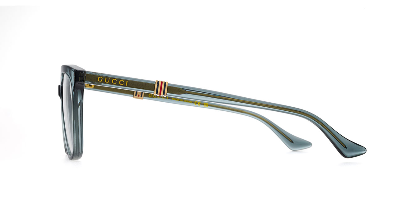 Paire de lunettes de vue Gucci Gg1497o couleur marine - Côté droit - Doyle