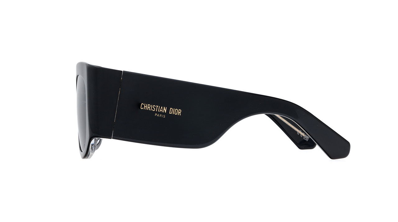 Paire de lunettes de soleil Christian-dior Diornuit s1i /s couleur noir - Côté droit - Doyle