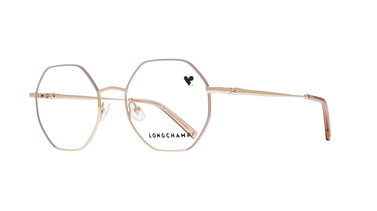 Paire de lunettes de vue Longchamp Lo2166 couleur n/d - Côté à angle - Doyle
