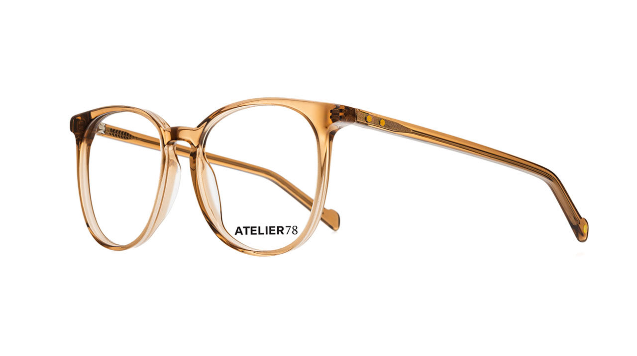 Paire de lunettes de vue Atelier-78 Penelope couleur sable - Côté à angle - Doyle