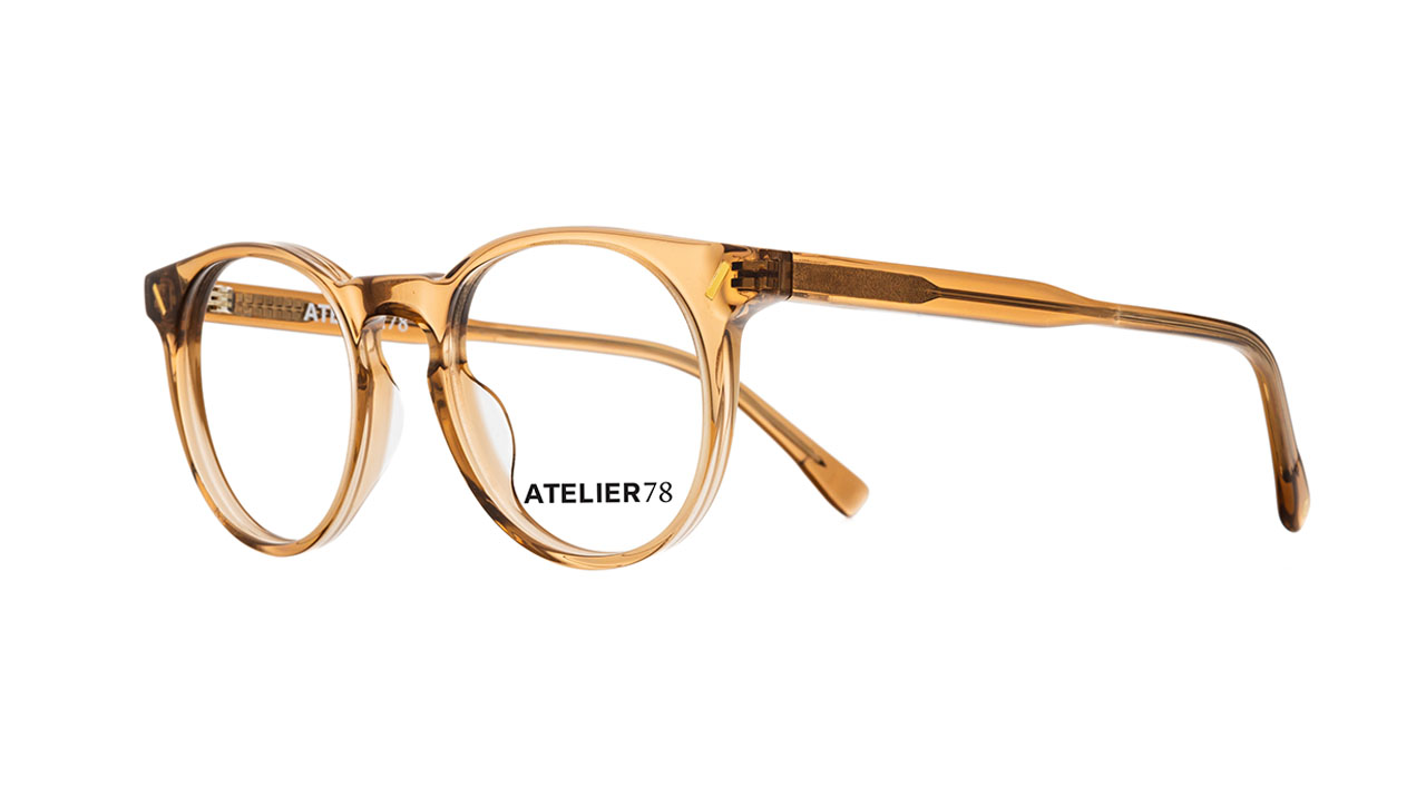 Paire de lunettes de vue Atelier-78 Franzen x couleur sable - Côté à angle - Doyle