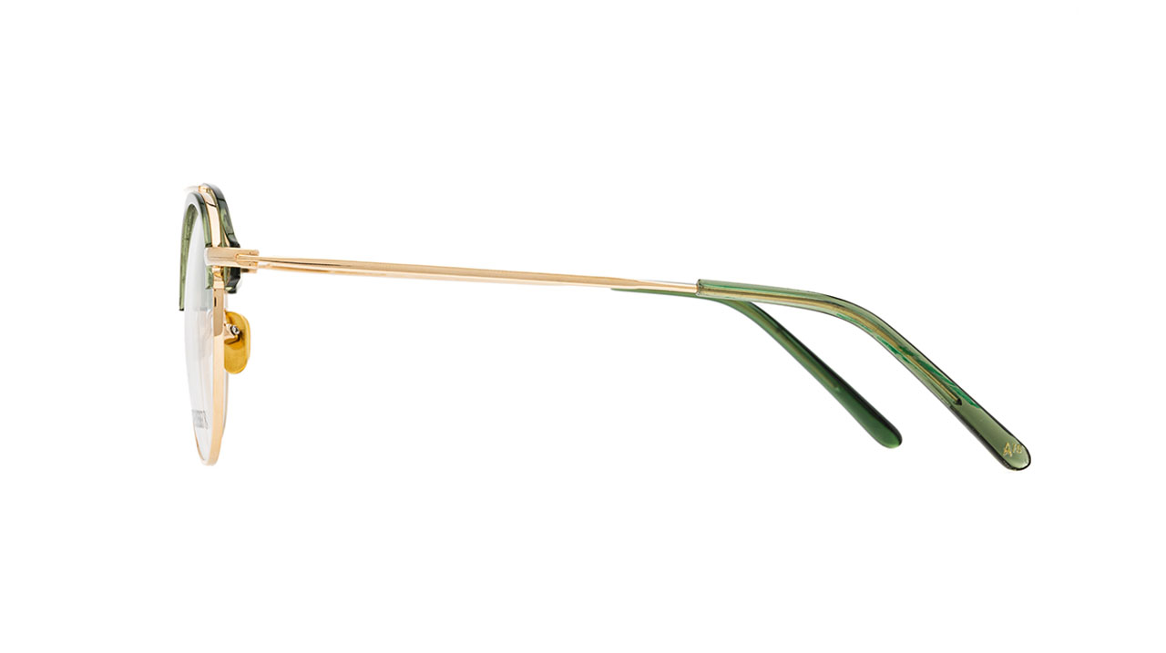Paire de lunettes de vue Atelier-78 Finca couleur olive - Côté droit - Doyle