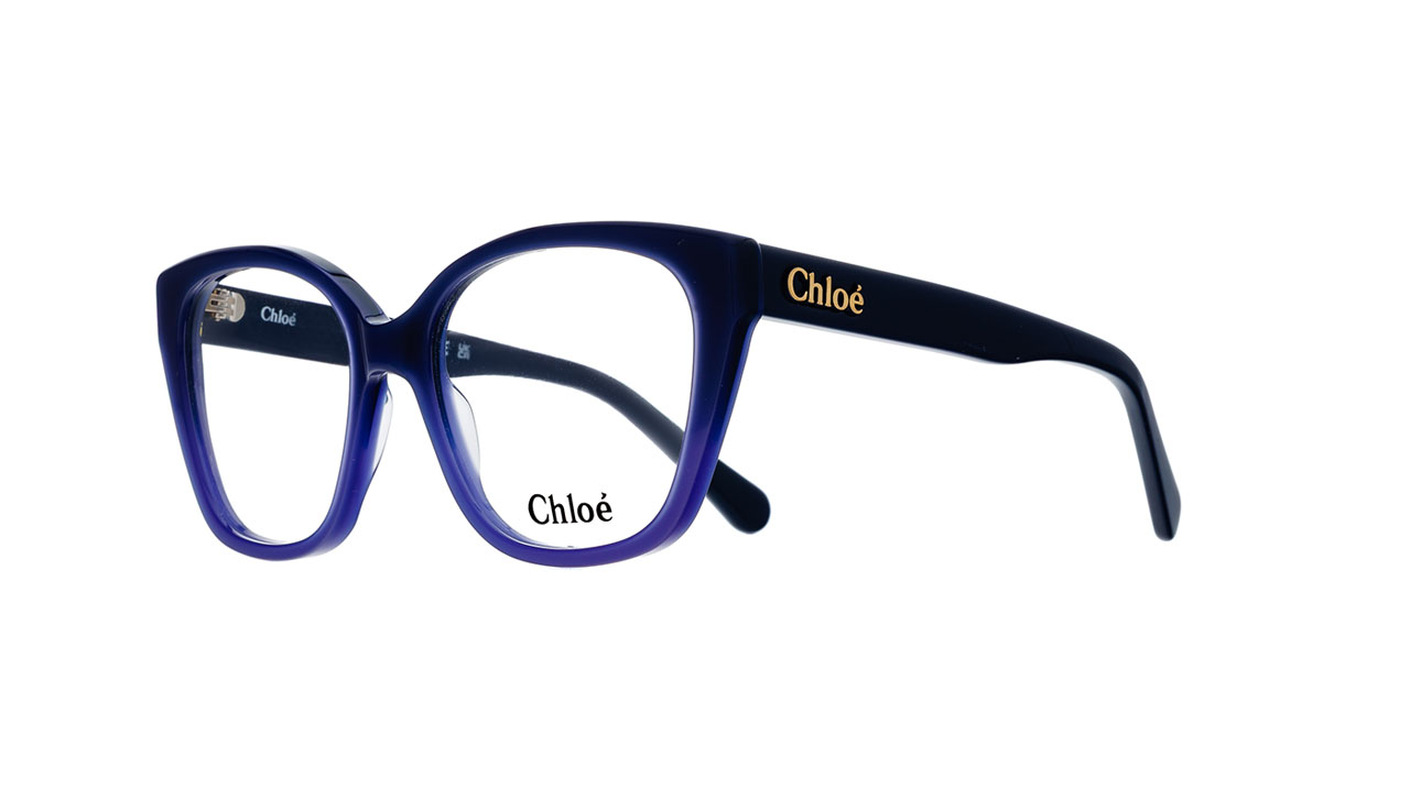 Paire de lunettes de vue Chloe Ch0241o couleur havane - Côté à angle - Doyle