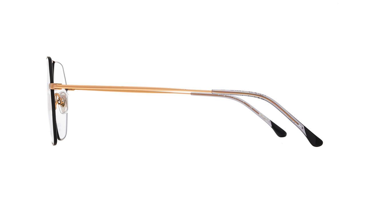 Paire de lunettes de vue Woodys Caslon couleur noir - Côté droit - Doyle