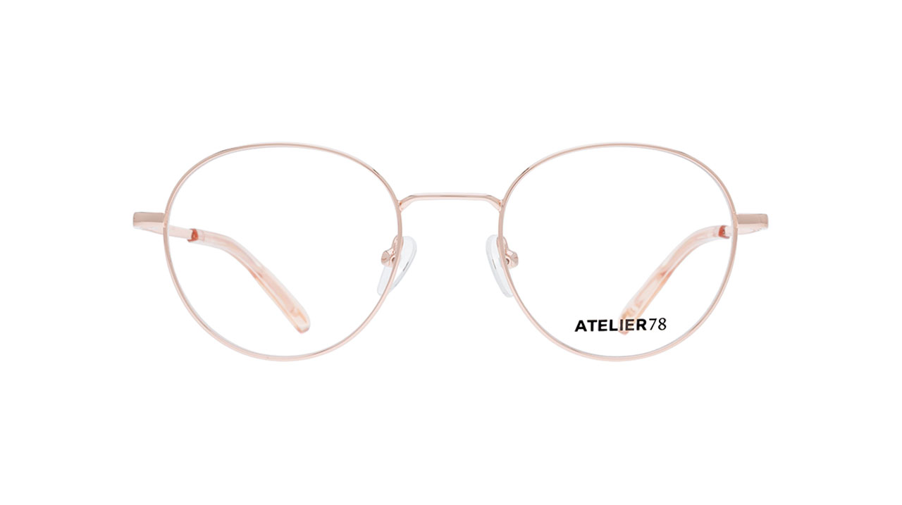 Paire de lunettes de vue Atelier-78 Rully s couleur or rose - Doyle