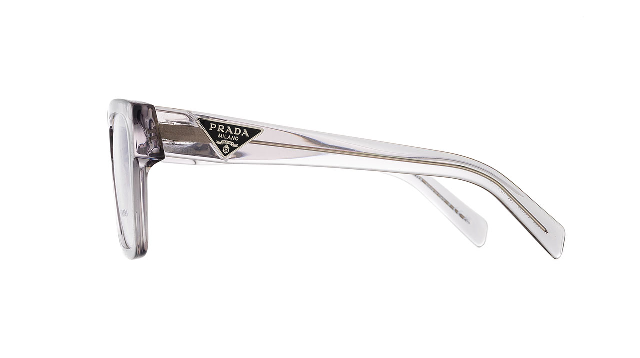 Paire de lunettes de vue Prada Pr08z couleur gris - Côté droit - Doyle