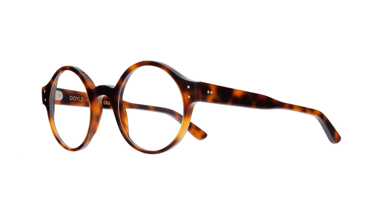 Paire de lunettes de vue Atelier-78 Mile-end couleur havane - Côté à angle - Doyle