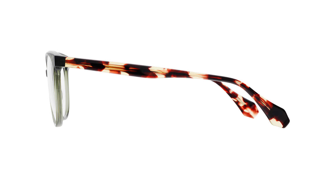 Paire de lunettes de vue Gigi-studios Valerie couleur vert - Côté droit - Doyle