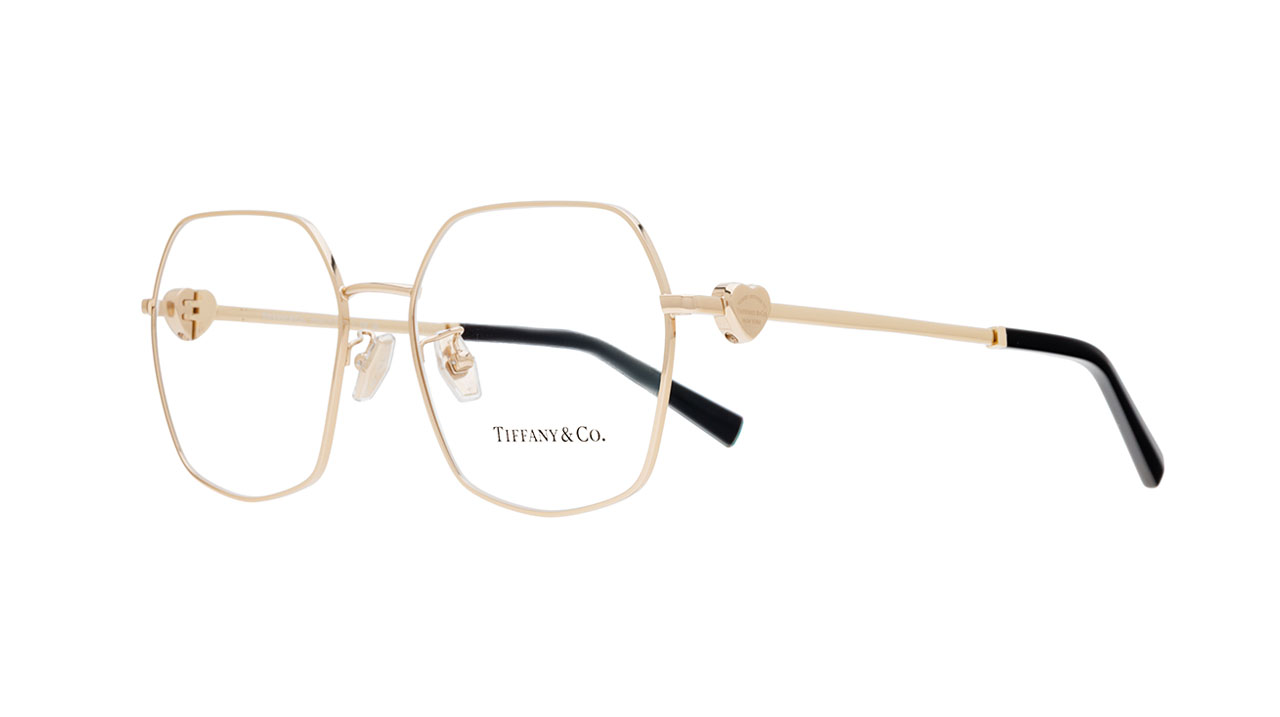 Paire de lunettes de vue Tiffany-co Tf1165bd couleur or - Côté à angle - Doyle