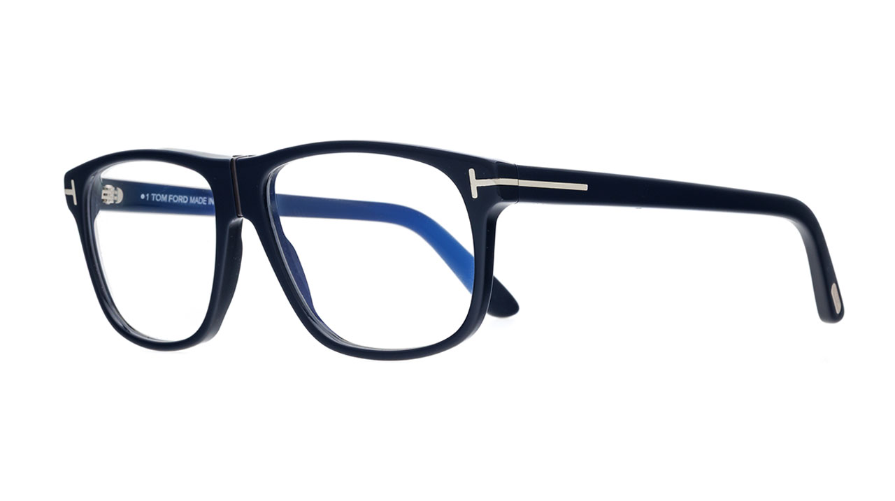 Paire de lunettes de vue Tom-ford Tf5978-b couleur marine - Côté à angle - Doyle