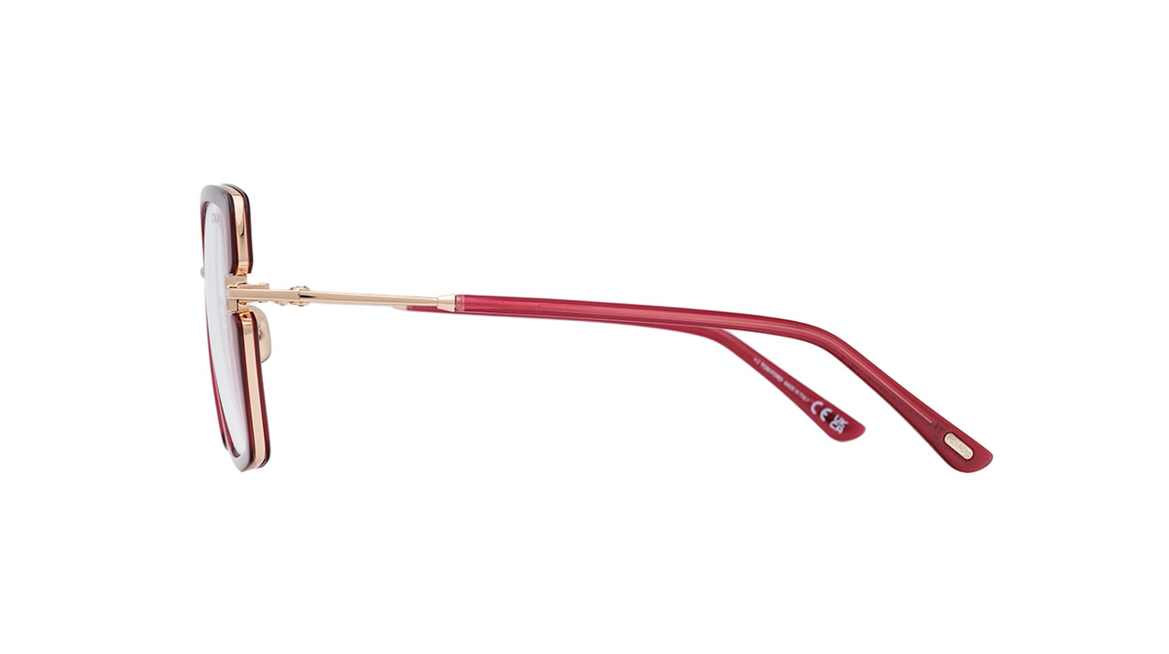 Paire de lunettes de vue Tom-ford Tf5985-b couleur rouge - Côté droit - Doyle