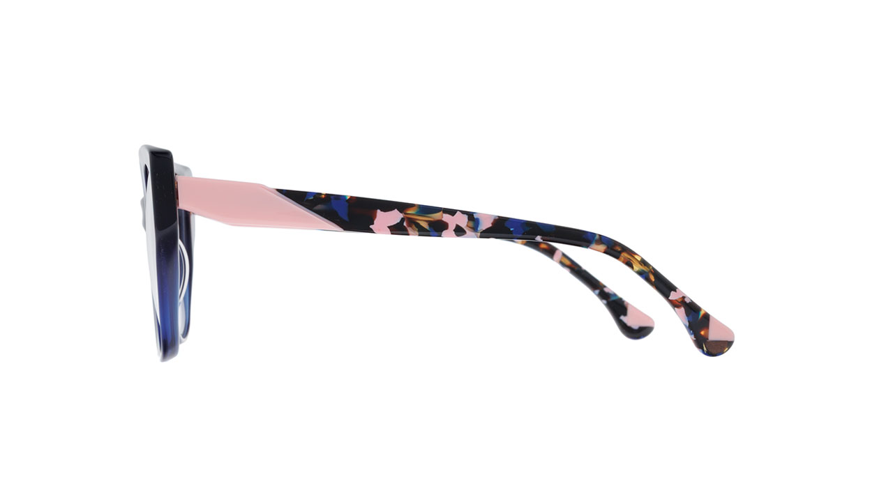 Paire de lunettes de vue Woodys Violet couleur bleu - Côté droit - Doyle