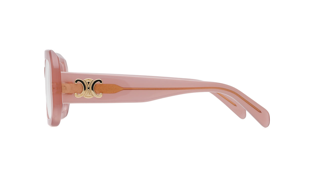 Paire de lunettes de vue Celine-paris Cl50155i couleur pêche - Côté droit - Doyle