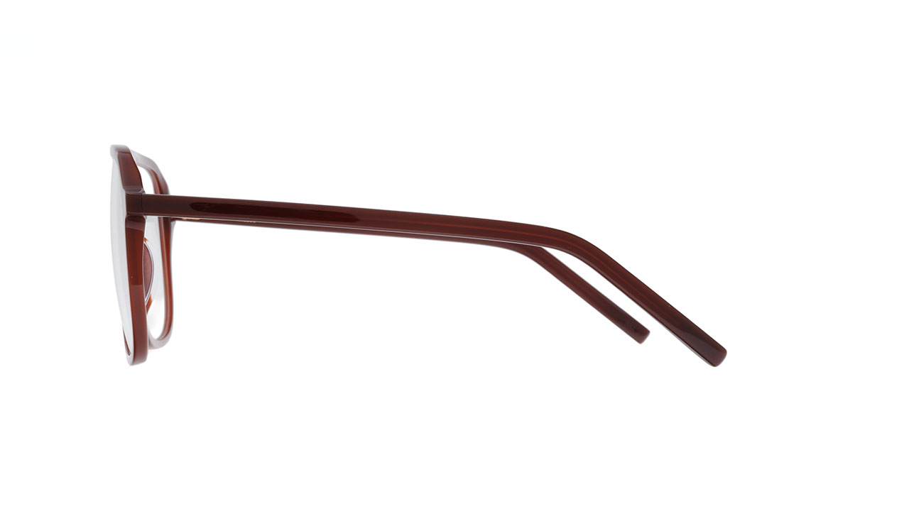 Paire de lunettes de vue Kaleos Hernandez couleur brun - Côté droit - Doyle