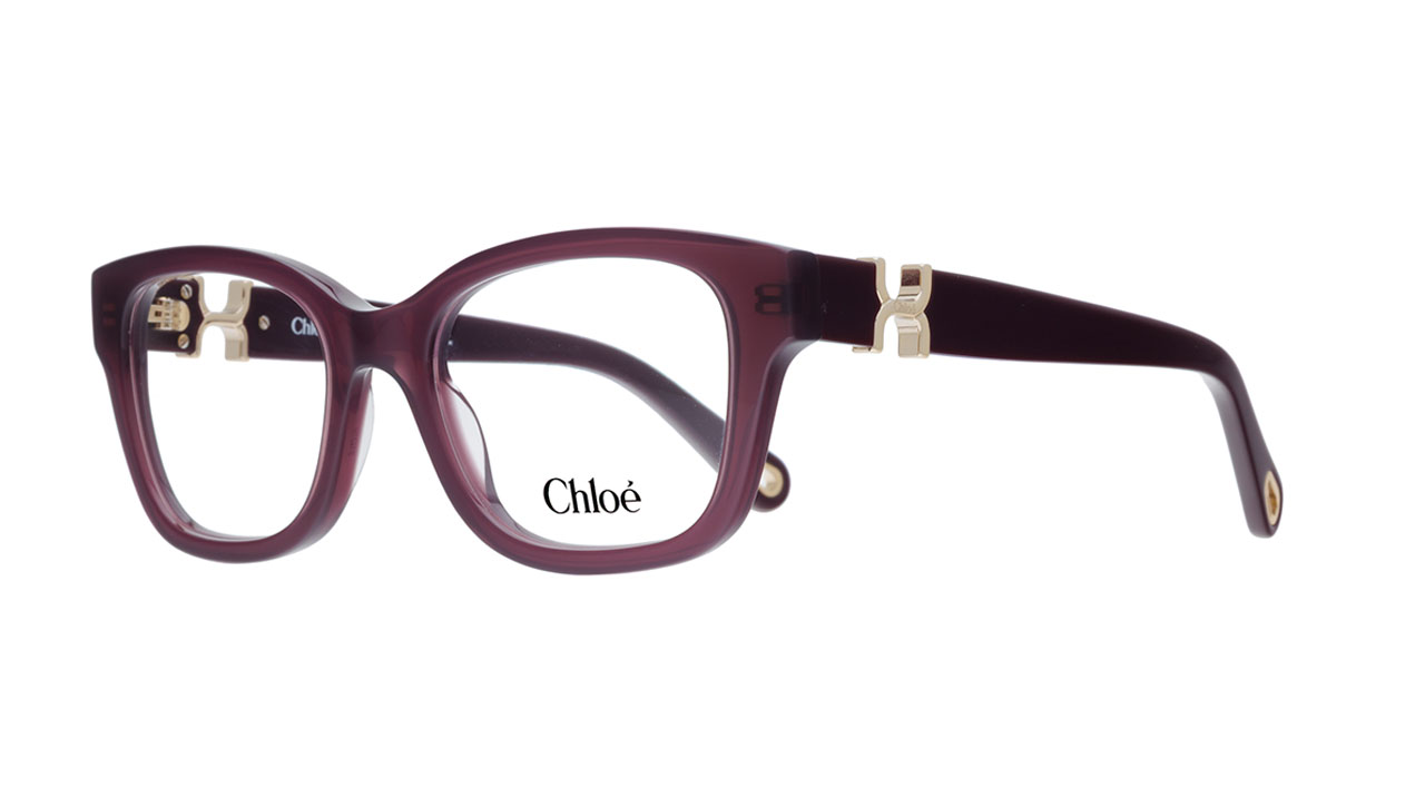 Paire de lunettes de vue Chloe Ch0305o couleur brun - Côté à angle - Doyle