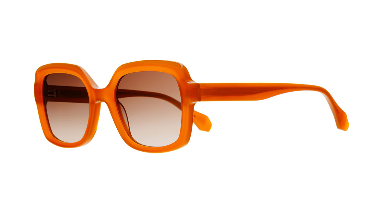 Paire de lunettes de soleil Gigi-studios Genesis /s couleur or - Côté à angle - Doyle