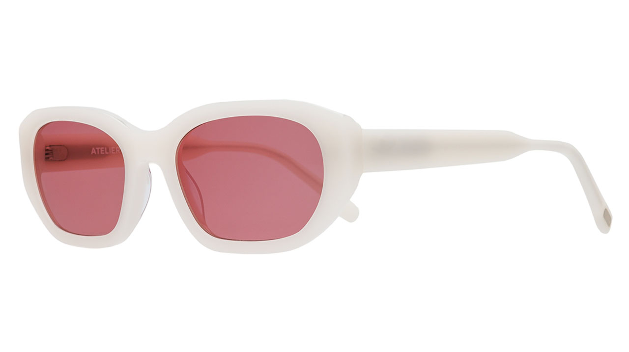 Paire de lunettes de soleil Atelier-78 Kate /s couleur blanc - Côté à angle - Doyle