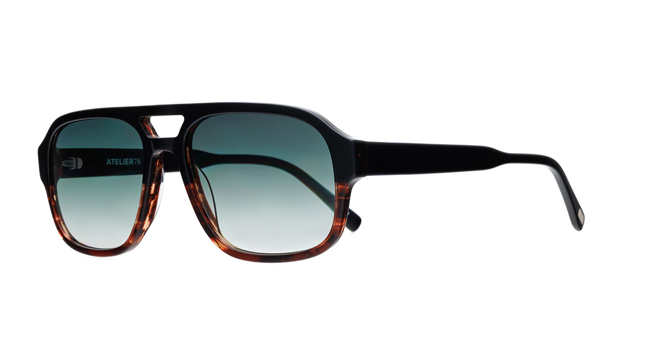 Paire de lunettes de soleil Atelier-78 Pat /s couleur brun - Côté à angle - Doyle