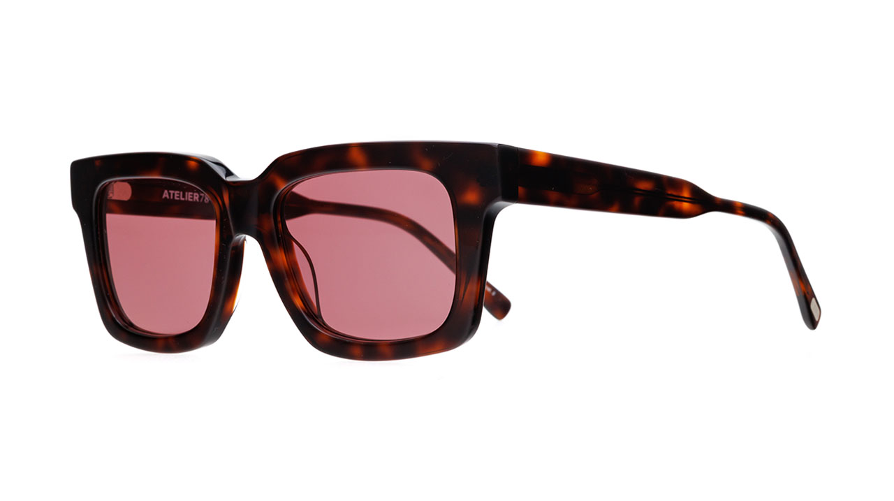 Paire de lunettes de soleil Atelier-78 Fred /s couleur brun - Côté à angle - Doyle