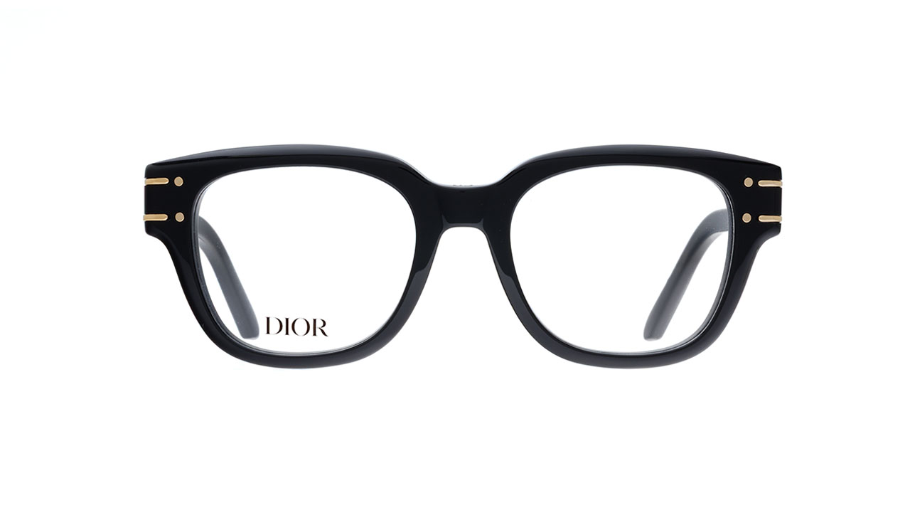 Paire de lunettes de vue Christian-dior Diorsignatureo s6i couleur noir or - Doyle