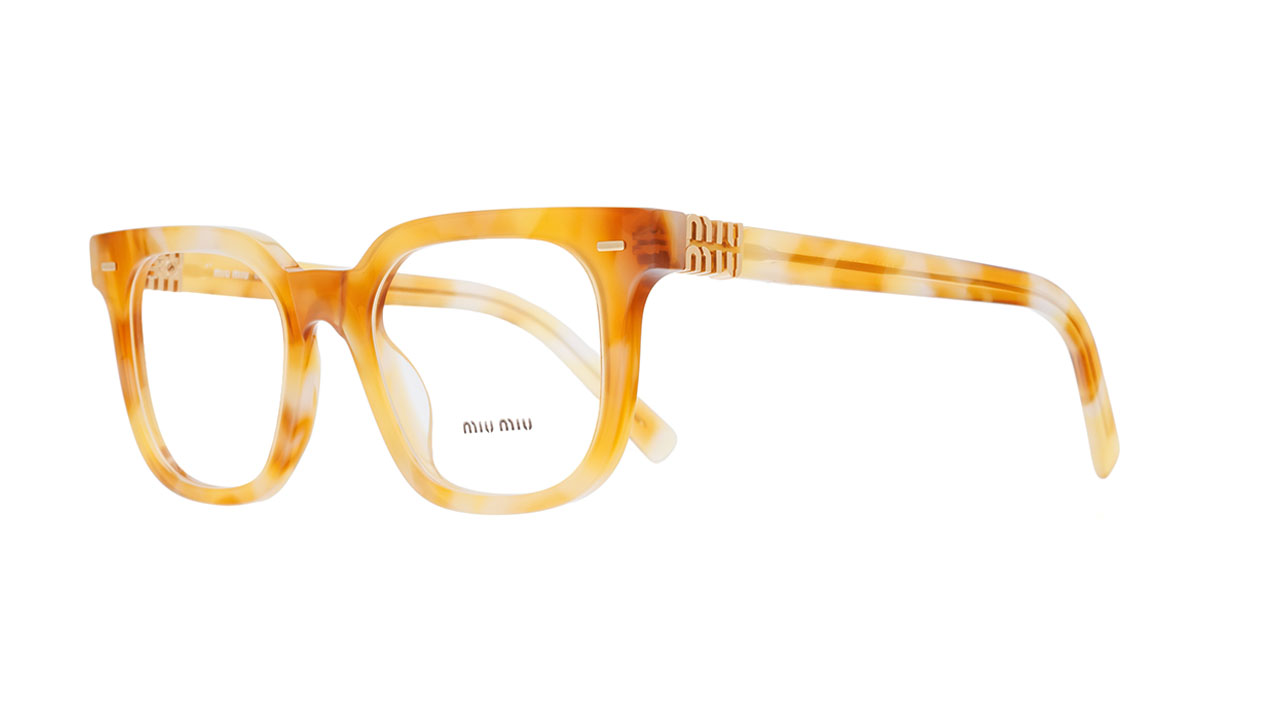 Paire de lunettes de vue Miu-miu Mu06x couleur n/d - Côté à angle - Doyle