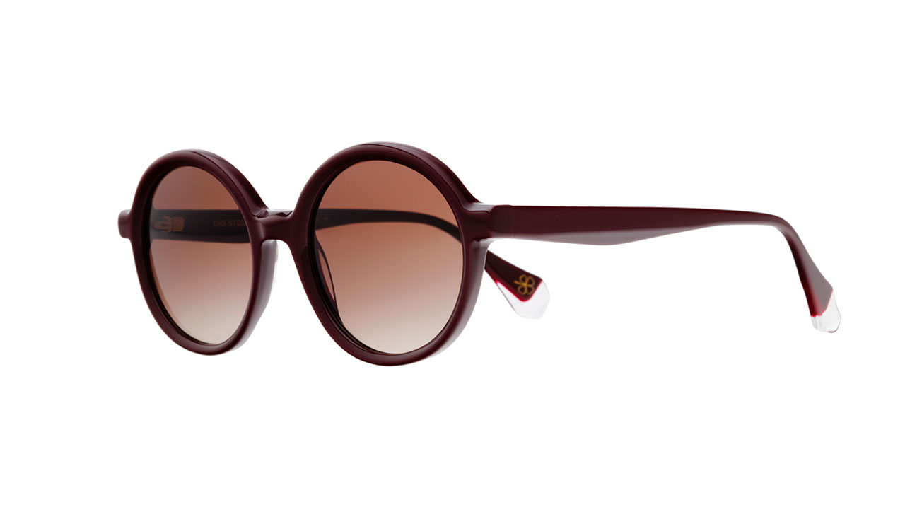 Paire de lunettes de soleil Gigi-studios Isidora /s couleur or rose - Côté à angle - Doyle