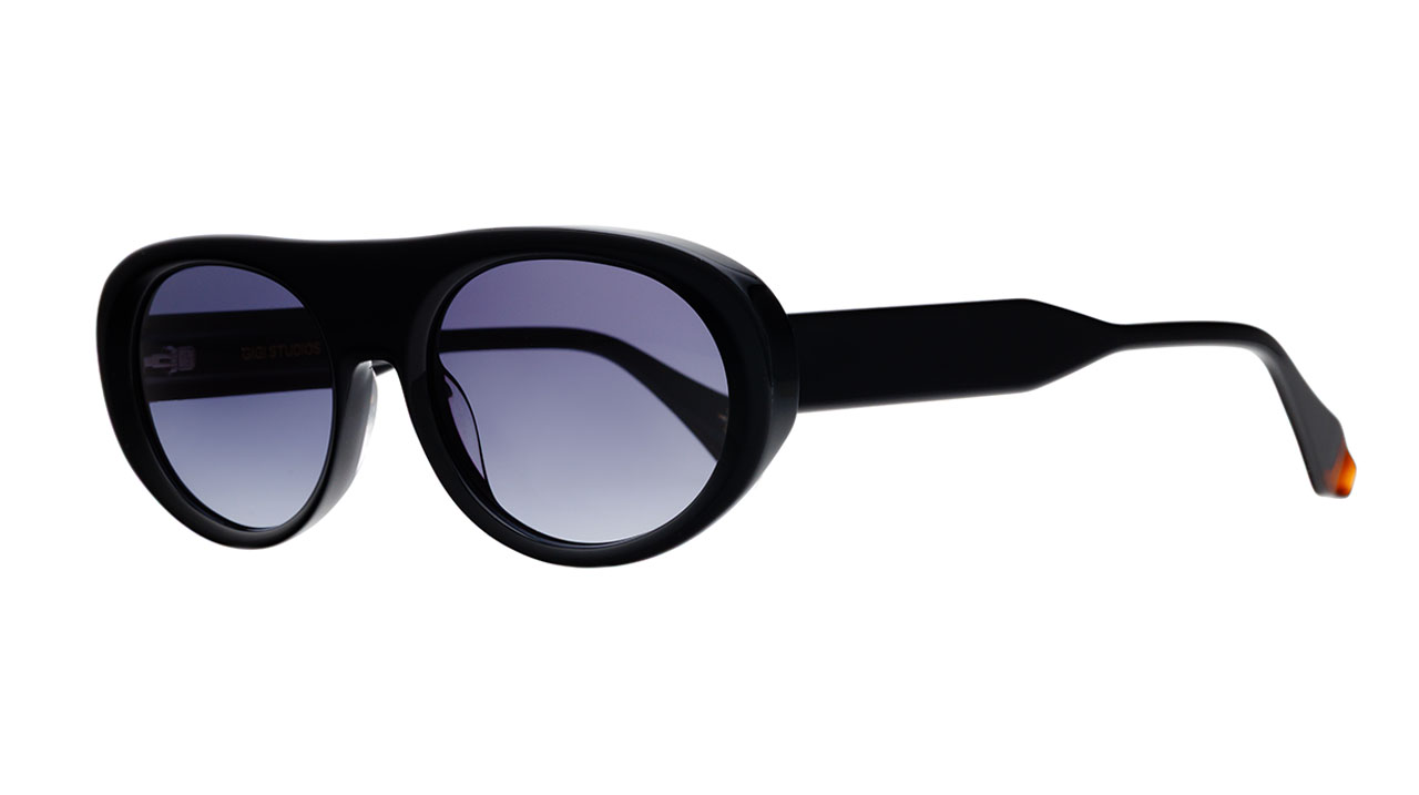 Paire de lunettes de soleil Gigi-studios Lumi /s couleur noir - Côté à angle - Doyle