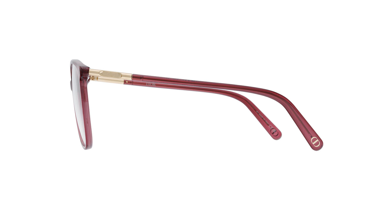 Paire de lunettes de vue Christian-dior Mini cd o b6i couleur rouge - Côté droit - Doyle