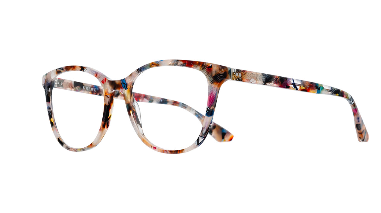 Paire de lunettes de vue Krewe Melrose couleur rose - Côté à angle - Doyle