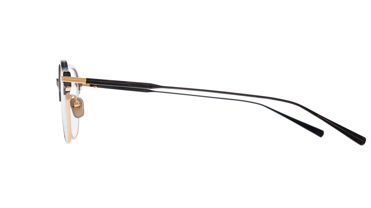 Paire de lunettes de vue Masunaga Imaginist couleur gris - Côté droit - Doyle