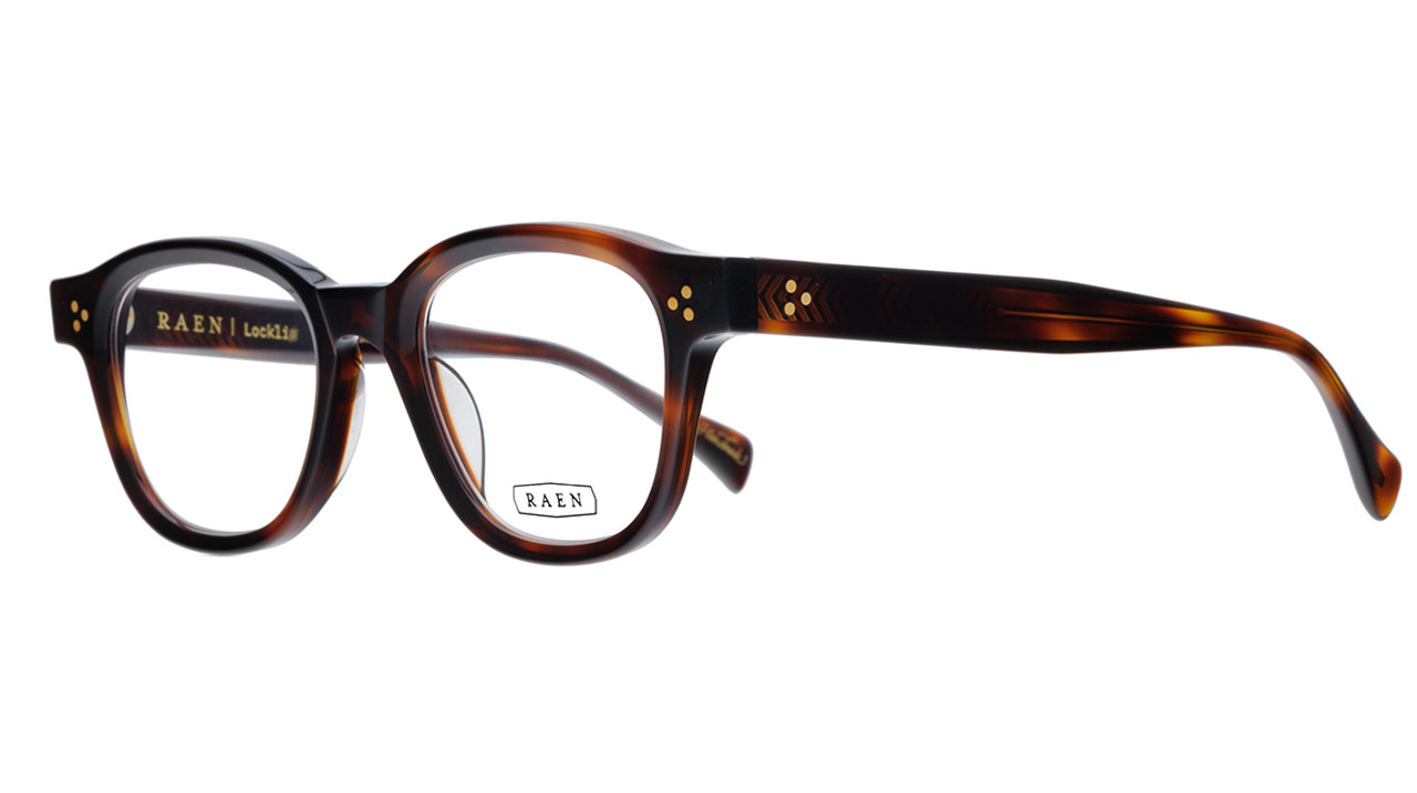 Paire de lunettes de vue Raen Locklin couleur havane - Côté à angle - Doyle