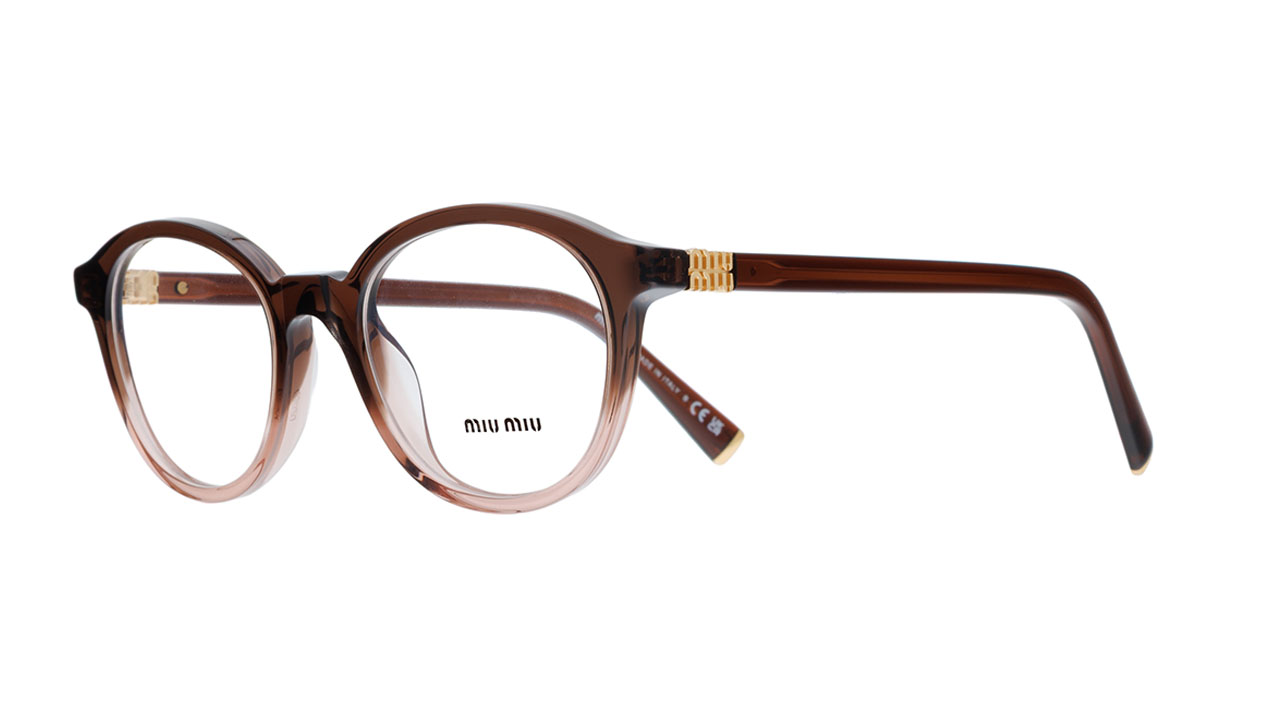 Paire de lunettes de vue Miu-miu Mu02w couleur n/d - Côté à angle - Doyle