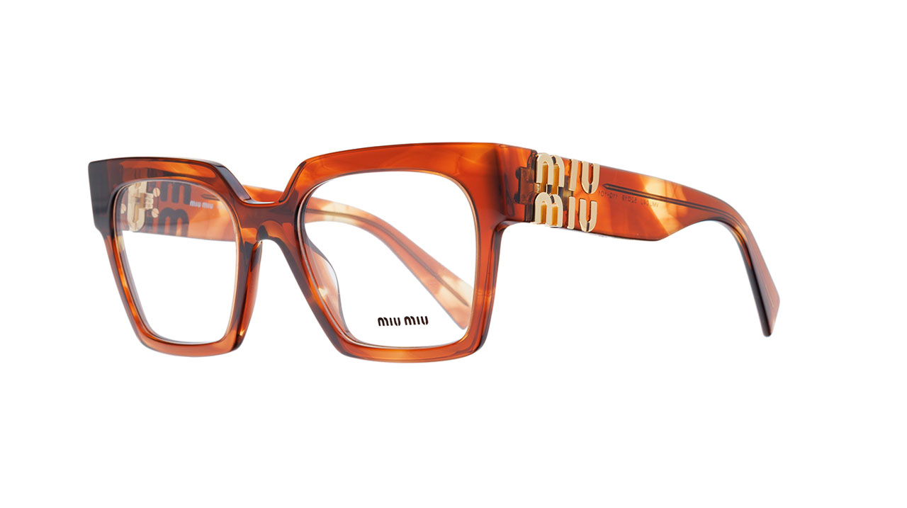 Paire de lunettes de vue Miu-miu Mu04u couleur n/d - Côté à angle - Doyle