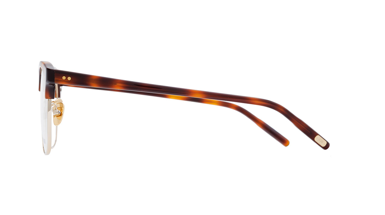 Paire de lunettes de vue Atelier-78 Karl couleur havane or - Côté droit - Doyle