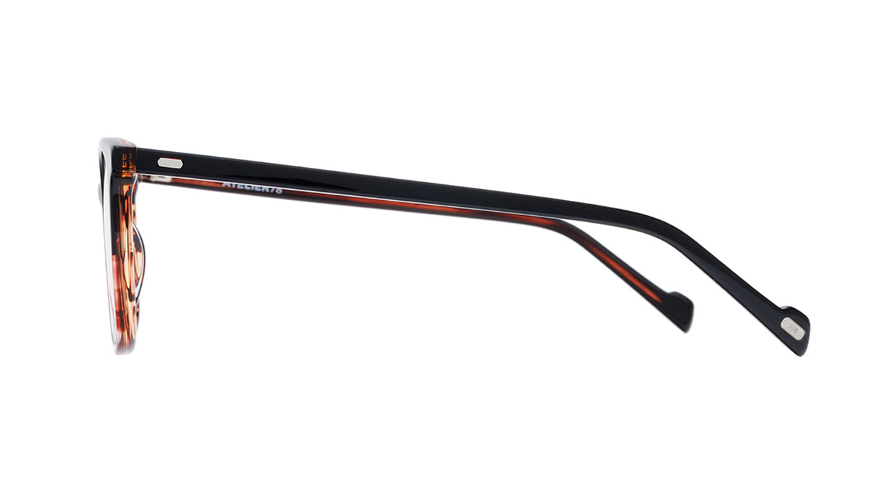 Paire de lunettes de vue Atelier-78 Maxime couleur brun - Côté droit - Doyle