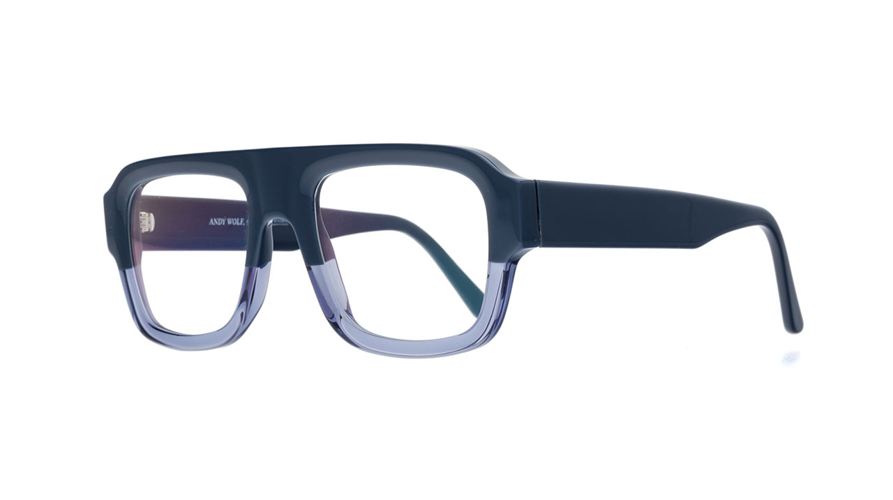 Paire de lunettes de vue Andy-wolf 4627 couleur mauve - Côté à angle - Doyle