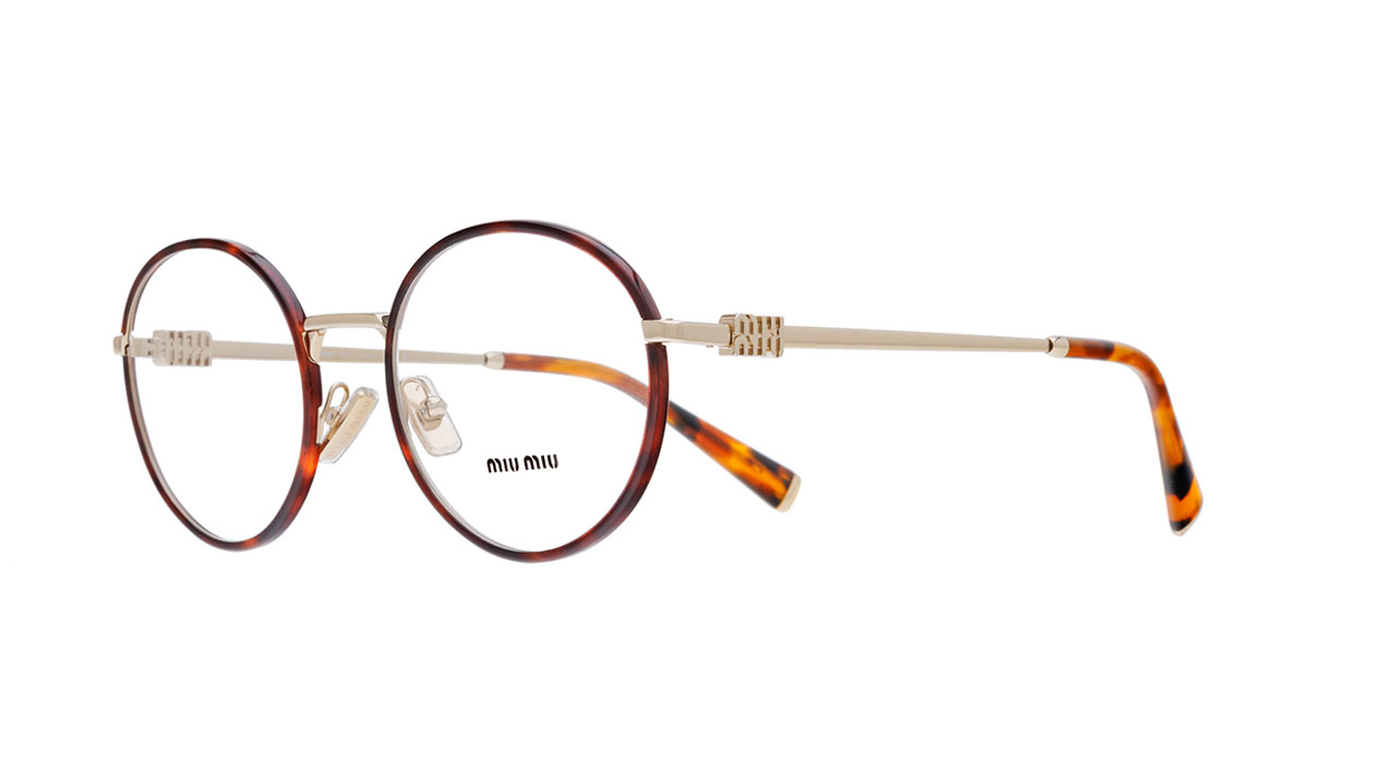 Paire de lunettes de vue Miu-miu Mu52x couleur n/d - Côté à angle - Doyle