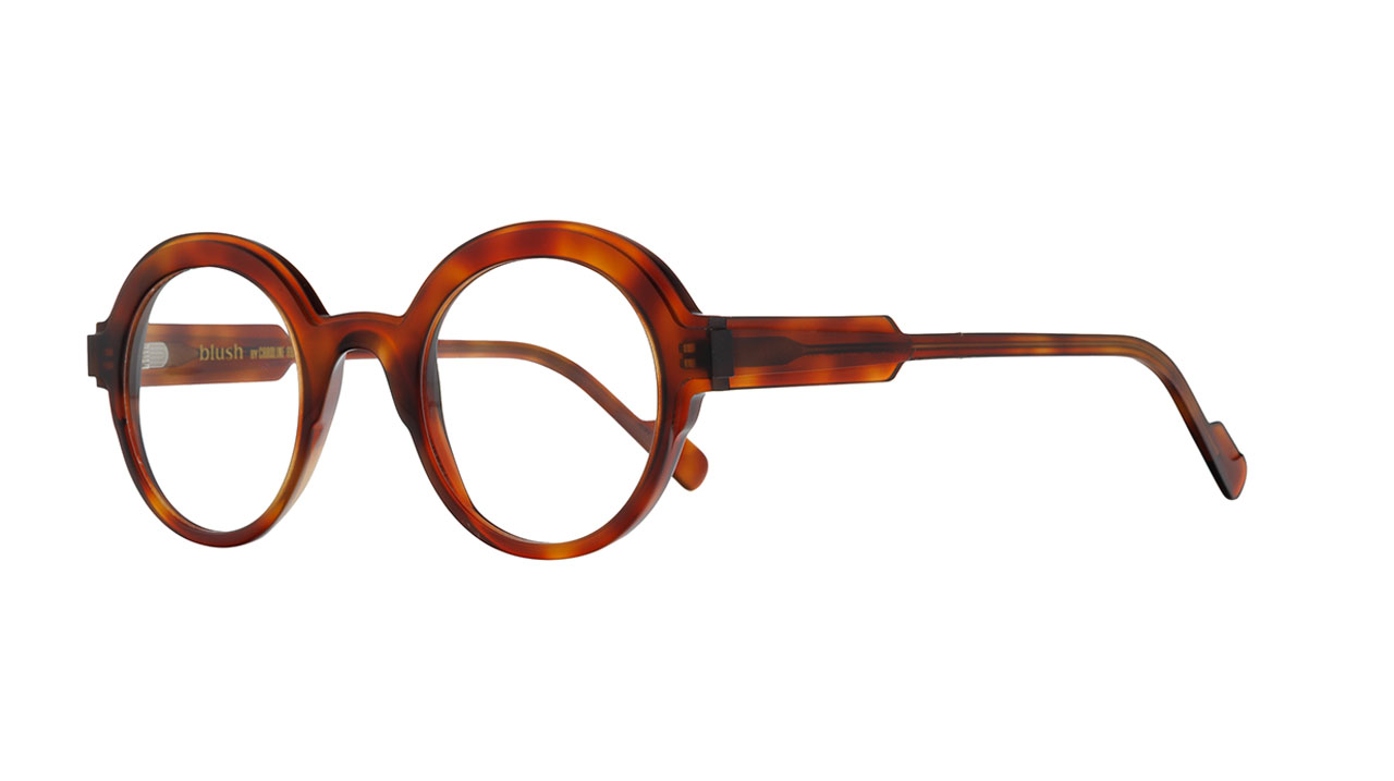 Paire de lunettes de vue Blush Folie couleur havane - Côté à angle - Doyle