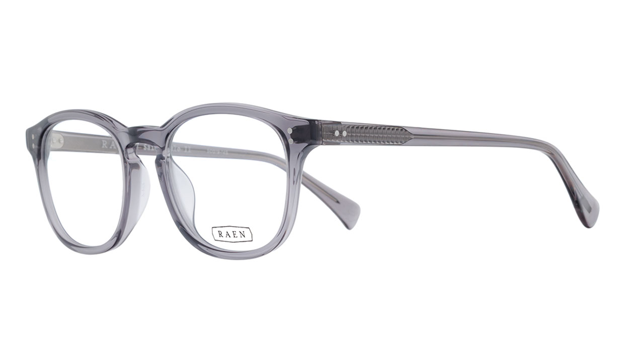 Paire de lunettes de vue Raen Saint malo ii couleur gris - Côté à angle - Doyle