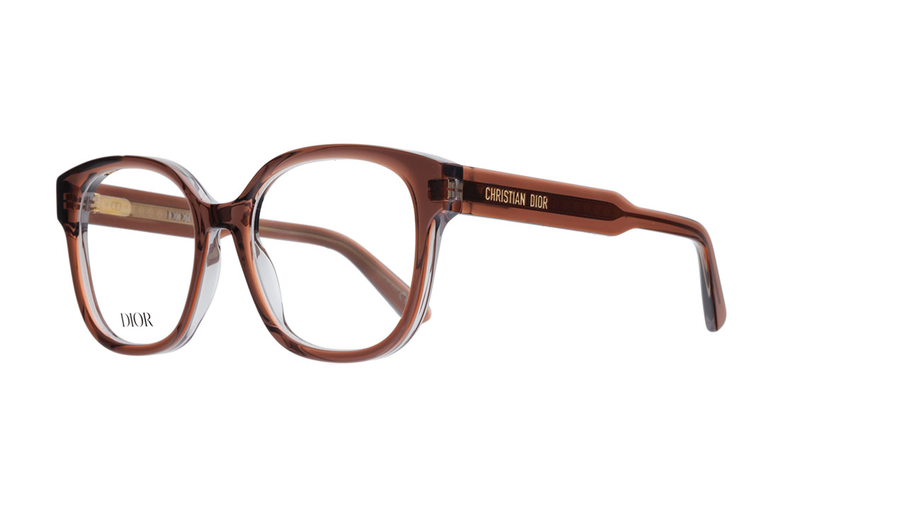 Paire de lunettes de vue Christian-dior Diorprismeo s4i couleur brun - Côté à angle - Doyle