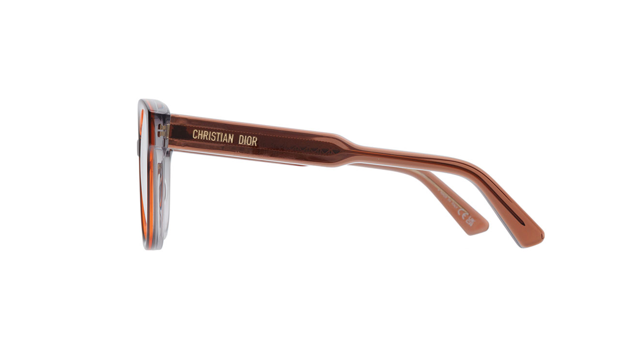Paire de lunettes de vue Christian-dior Diorprismeo s4i couleur brun - Côté droit - Doyle