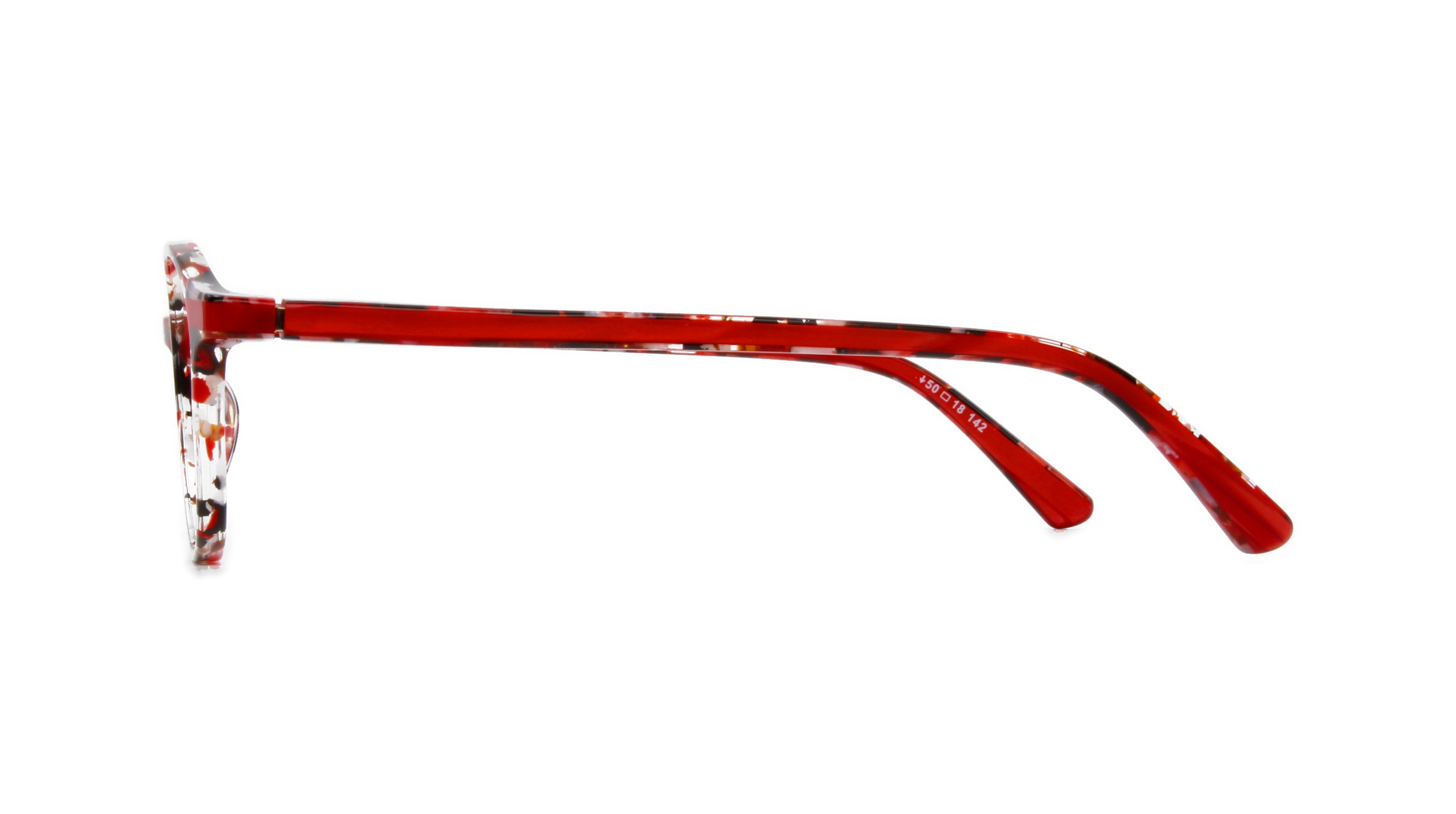 Paire de lunettes de vue Etnia-barcelona Anvers couleur rouge - Côté droit - Doyle