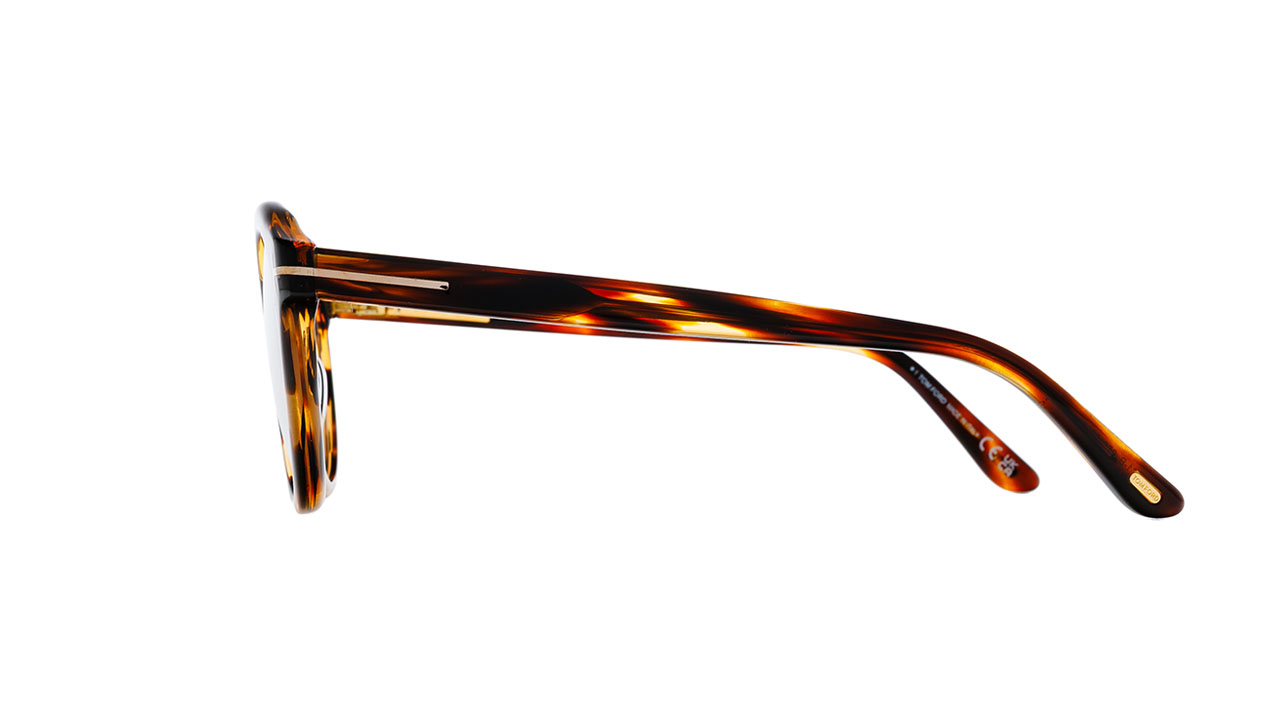 Paire de lunettes de vue Tom-ford Tf6061-b couleur brun - Côté droit - Doyle