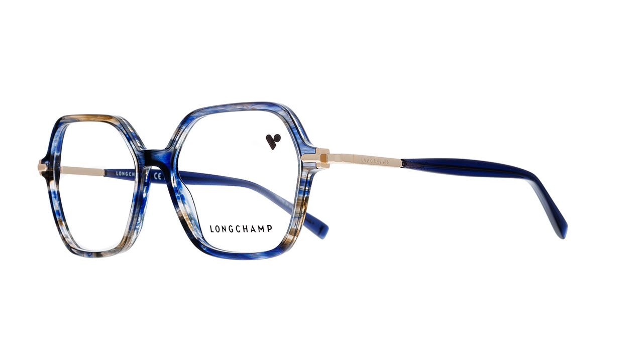 Paire de lunettes de vue Longchamp Lo2782 couleur n/d - Côté à angle - Doyle