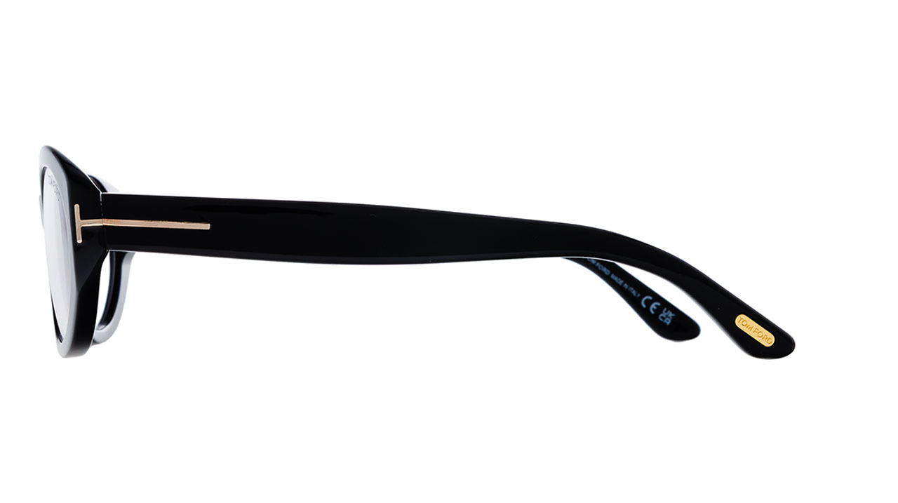 Paire de lunettes de vue Tom-ford Tf6067-b couleur noir - Côté droit - Doyle